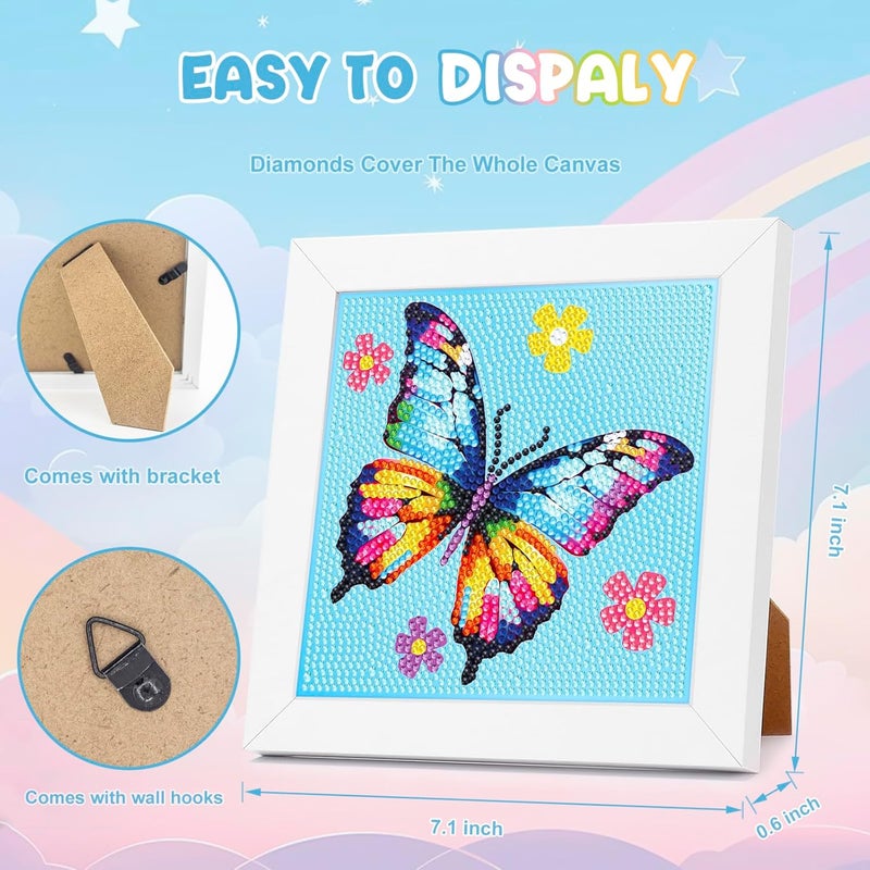 Nardoll Diamond Art Kits with Wooden Frame - Crafts for Girls - Dimond Art Paintings - Arts and Crafts - GEM Art Supplies for Boys Adults Beginners Home Wall Decor Gifts - Image 3